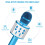 Karaoke microphone with speaker - Blue 3