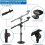 Microphone Stand Desktop Mic Stands Height Adjustable 3