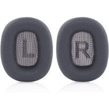 Replacement Ear Cushions for AirPods Max - Black, Magnetic Install, Memory Foam and Protein Leather, Comfort and Original Sound