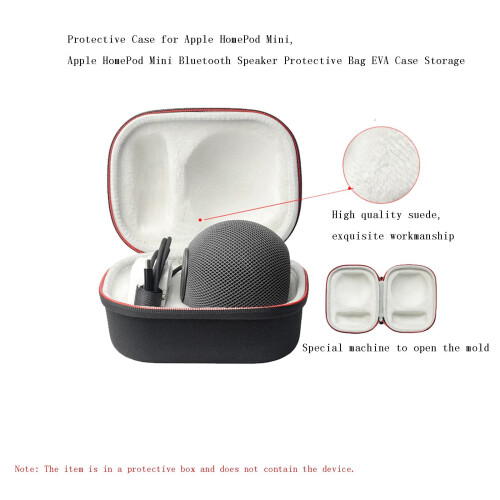 Protective Case for Apple HomePod Mini, Apple HomePod Mini Bluetooth Speaker Protective Bag EVA Case Storage 2