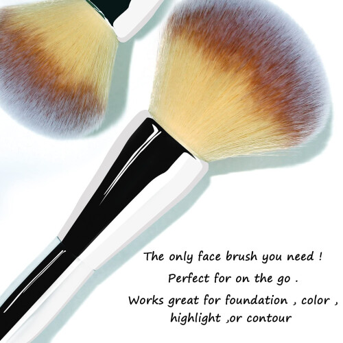 Foundation Brush, Large Powder Brush Flat Arched Premium Durable  Makeup Brush 2