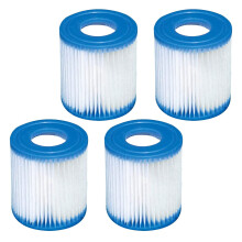 4 Pack Pool Filter Cartridge for Bestway, Reusable Inflatable Pool Filter Type I, Swimming Pool Replacement Filter Cartridges for Tube Pool Cleaning