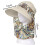 Women 2 in 1 Foldable Sun Hat With Neck Flap (Beige) 5