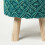 Homescapes (Teal Green) Willow Macrame Teal Green Footstool 3