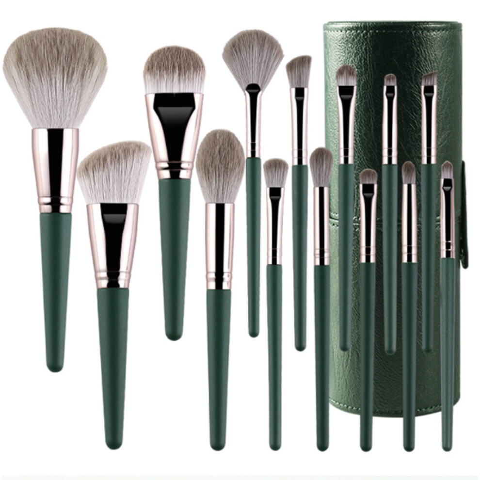 Gopatriot Memory Professional Makeup Brushes Set (14Pcs) With Stylish Brush Case