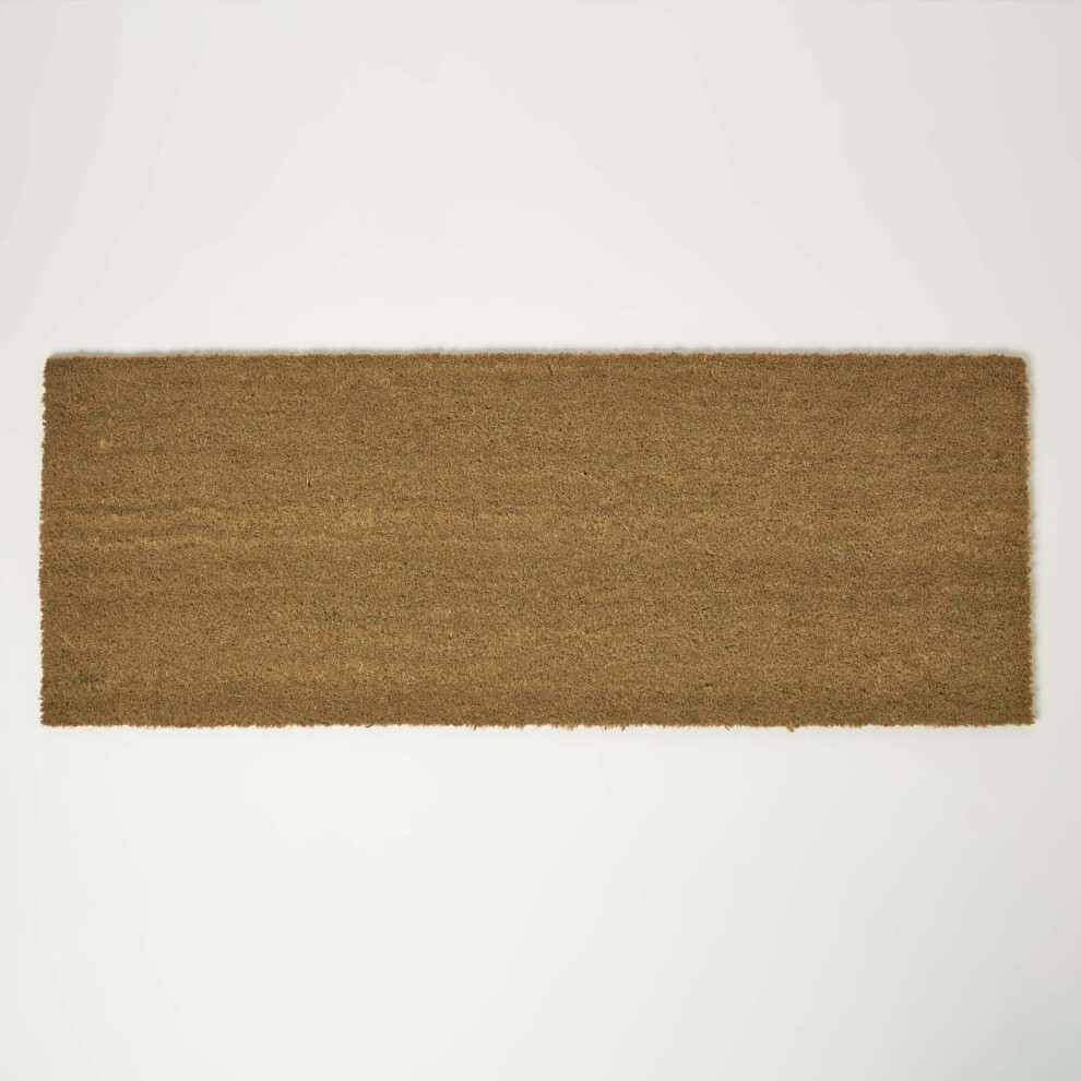 Plain Coir Double Door Mat Runner 120 x 45 cm