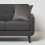 Homescapes (Grey, 45 x 45 cm) Velvet Cushion 2