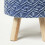 Homescapes (Blue) Willow Macrame Teal Green Footstool 3
