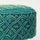 Homescapes (Teal Green) Willow Macrame Teal Green Footstool 4