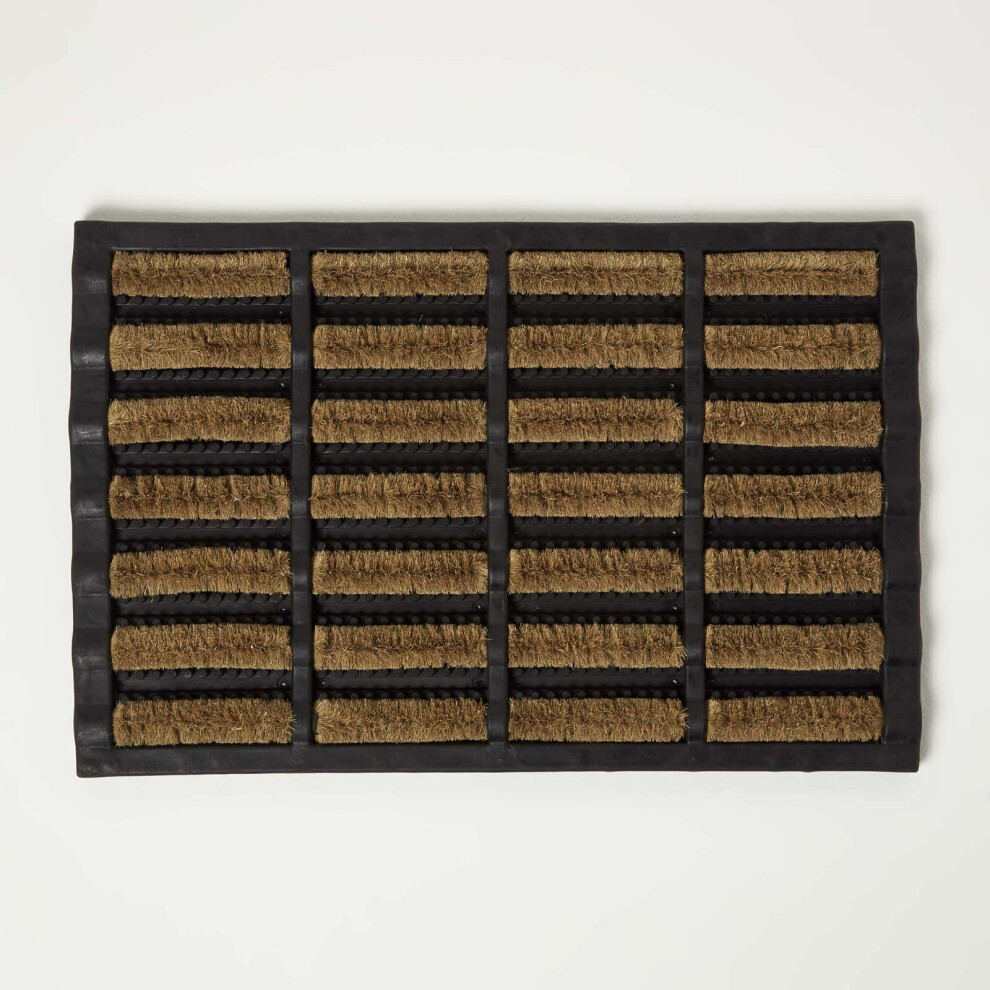 Heavy Duty Rubber & Coir Doormat Scraper