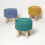 Homescapes (Teal Green) Willow Macrame Teal Green Footstool 6
