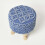 Homescapes (Blue) Willow Macrame Teal Green Footstool 5
