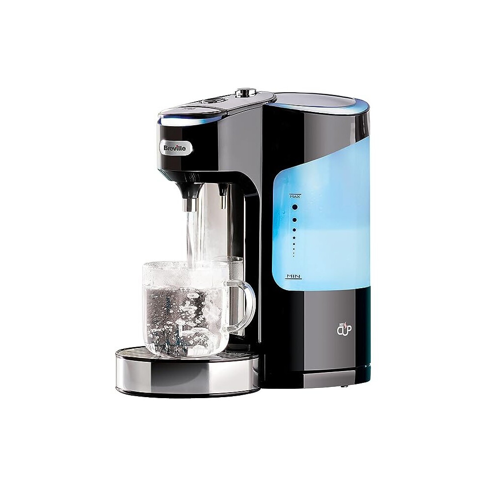 Breville Hotcup Hot Water Dispenser | 3Kw Fast Boil & Variable Dispense | 2.0L | Energy-Efficient Use | Gloss [Vkj318] Black