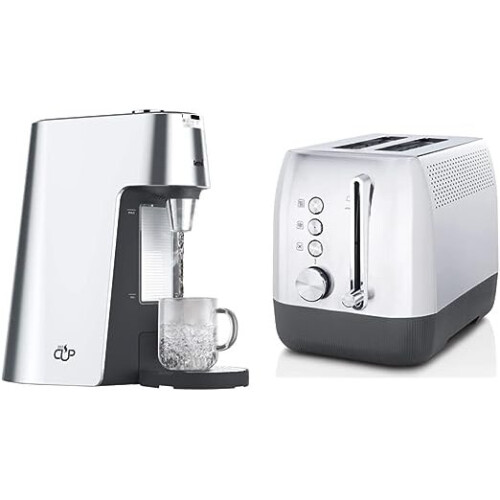 VKT111 HotCup Hot Water Dispenser,2.0 Litre, Silver & Edge Deep Chassis