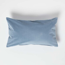 (Blue, 30 x 50 cm) Velvet Cushion