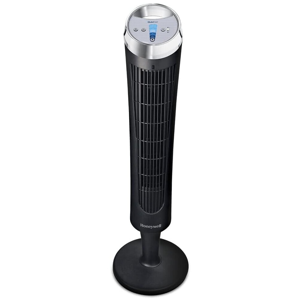 Honeywell QuietSet Tower Fan (5 Speed Settings, Oscillating 75, Timer Function, Remote Control) HY254