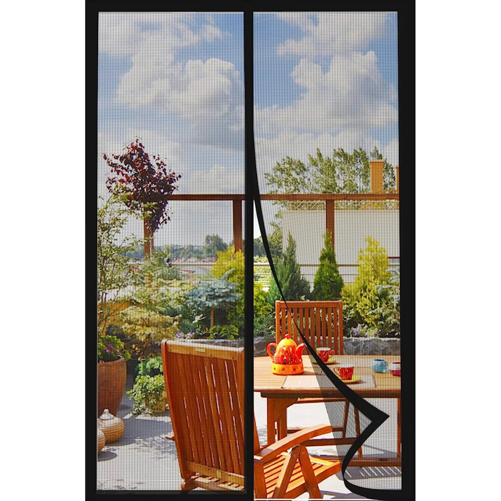 90Â¡Ã230Cm Magnetic Window Door Mosquito Net, Fly Insect Repellent Curtain, Magnetic Sliding Bay Window Mosquito Net,Window Curtains Without Drilling 7042558913107