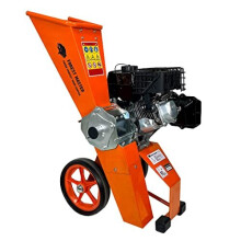 Forest Master FM6DDES-MUL 6HP Petrol Wood Chipper & Garden Shredder with Electric Start - Tackles All Garden Green Waste - Self-Feeding - Chips Wood