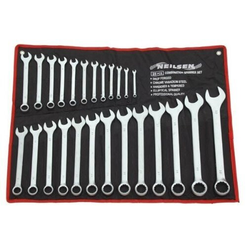 Neilsen neilsen CT0795 6 - 32 mm Spanner Set - Silver (25-Piece) by Neilsen