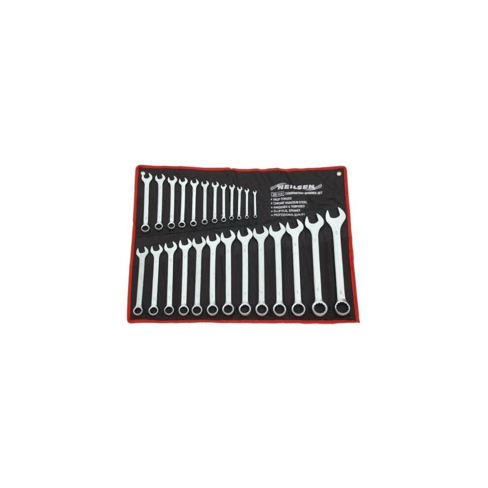 Neilsen Ct0795 6 - 32 Mm Spanner Set - Silver (25-Piece) By Neilsen 772040472399