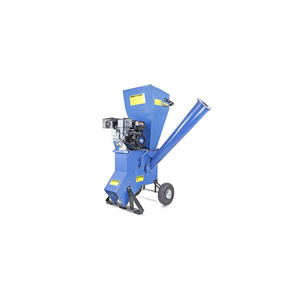 Hyundai 208cc 76mm Petrol 4-Stroke Garden Wood Chipper Shredder Mulcher, 3 Year Warranty