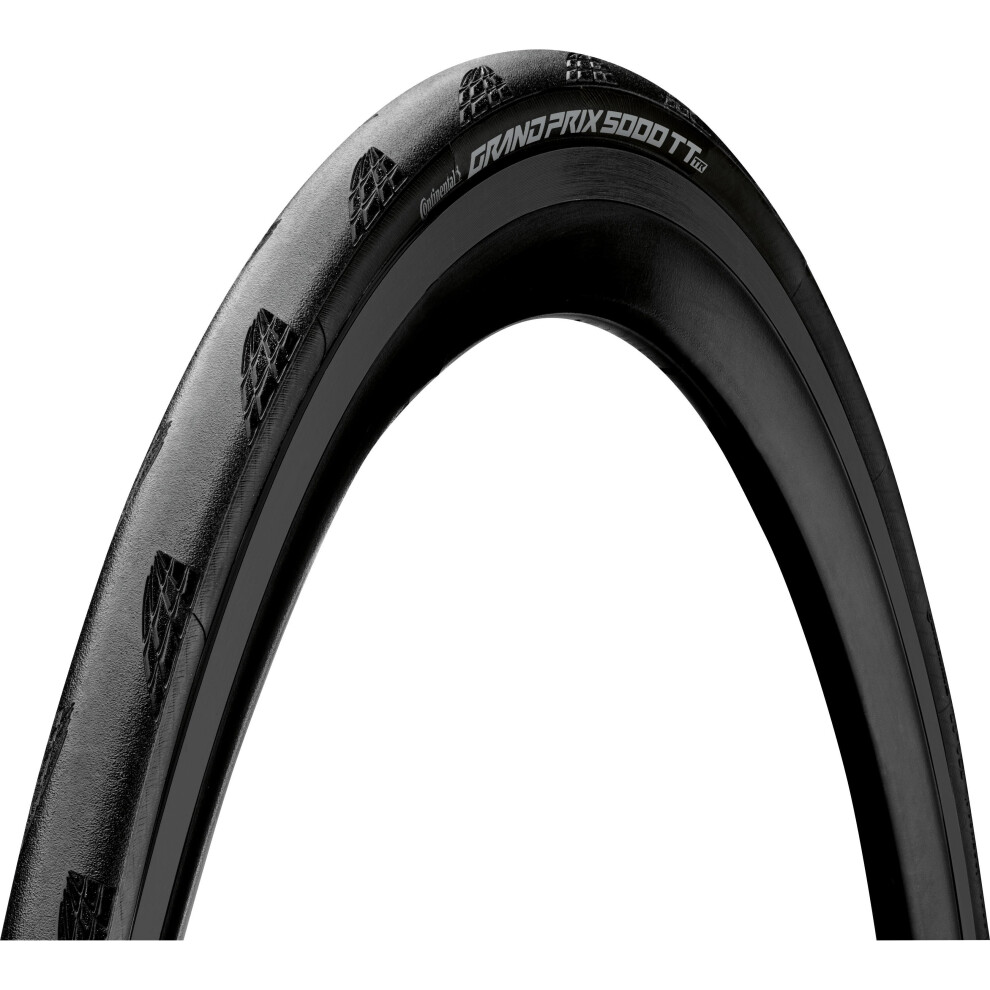 (700 X 28C) Continental Grand Prix 5000S Tubeless Ready TT Tyre Black / Black