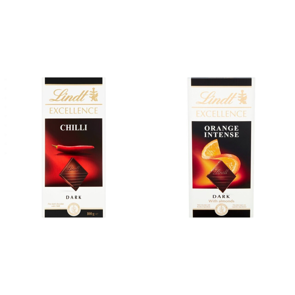 2 Lindt Dark Chilli + 2 Lindt Intense Orange