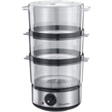 Russell Hobbs Food Collection Compact Food Steamer 14453, 7 L - Brushed Stainless Steel [Energy Class A]