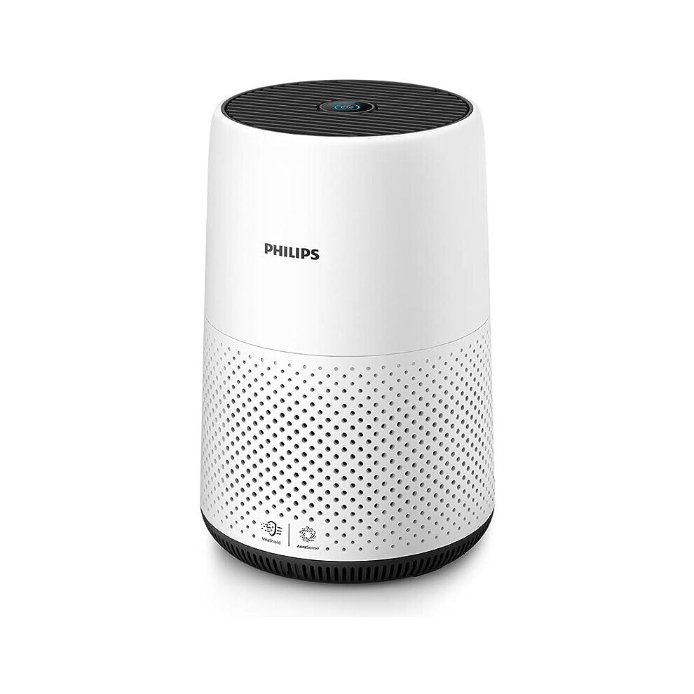 Philips AC0820/30 Series 800 Compact Purifier with Real Time Air Quality Feedback, Anti-Allergen, Reduces Odours and Gases, NanoProtect filter, 22 W