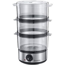 Russell Hobbs Food Collection Compact Food Steamer 14453, 7 L - Brushed Stainless Steel [Energy Class A]