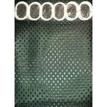 (Dark Green) Shower Curtain Polyester Fabric Waterproof Bathroom Curtain Diamond Design Hooks