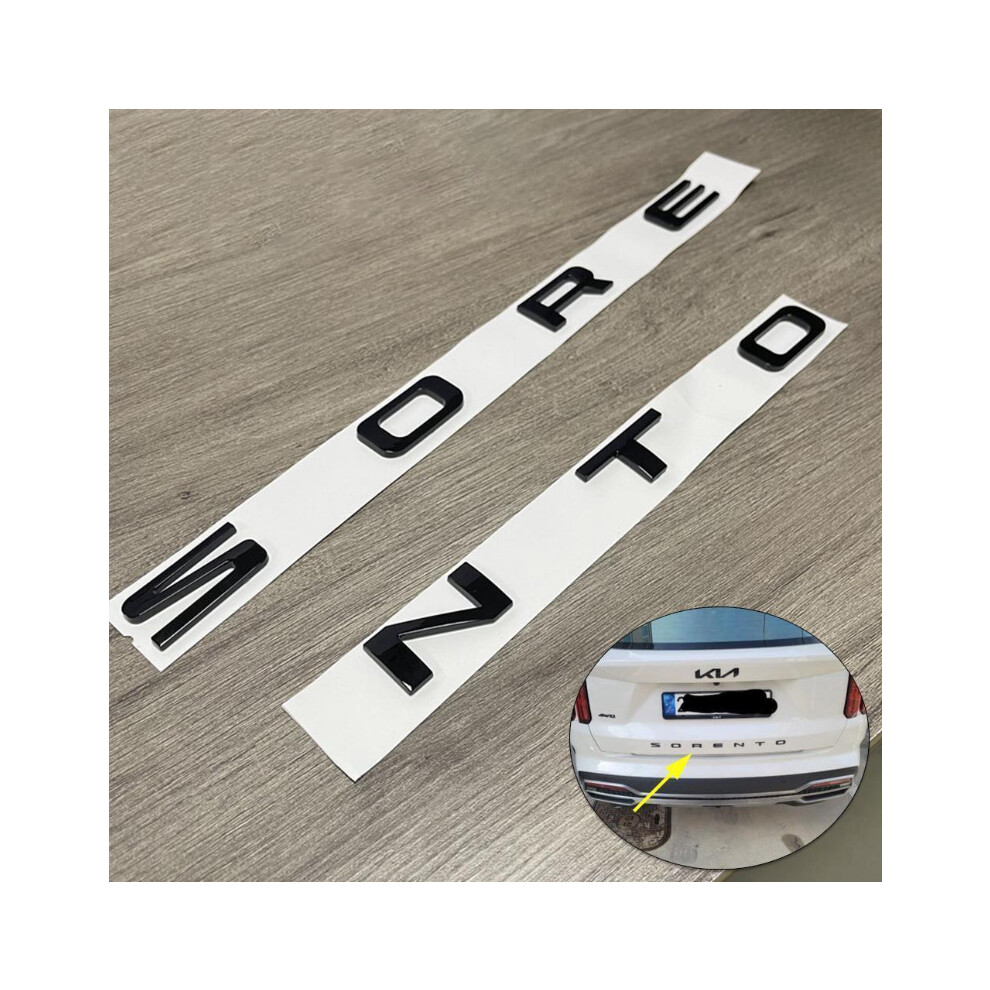 Sorento Rear Trunk Tailgate Emblem Badge Sticker For 2022-2023 New Sorento 5601103448345