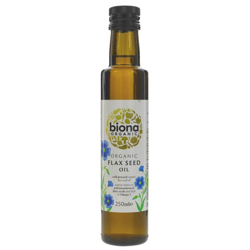 Biona Flax Seed Oil (was Linseed) -250ml ( pack of 6 )-image-OPC-PC5VBK7-NEW