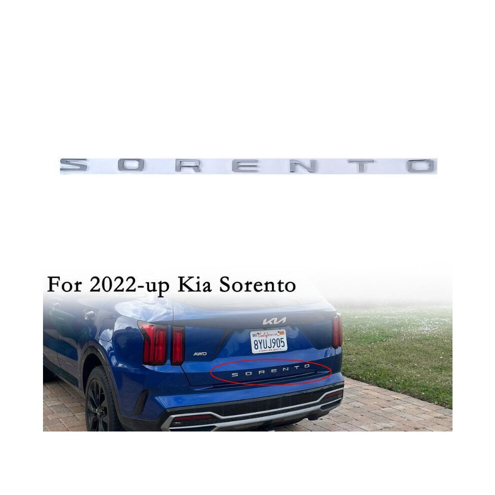 For 2022 2023 Sorento Letter Rear Trunk Tailgate Back Emblem Badge Sticker 5601103448390