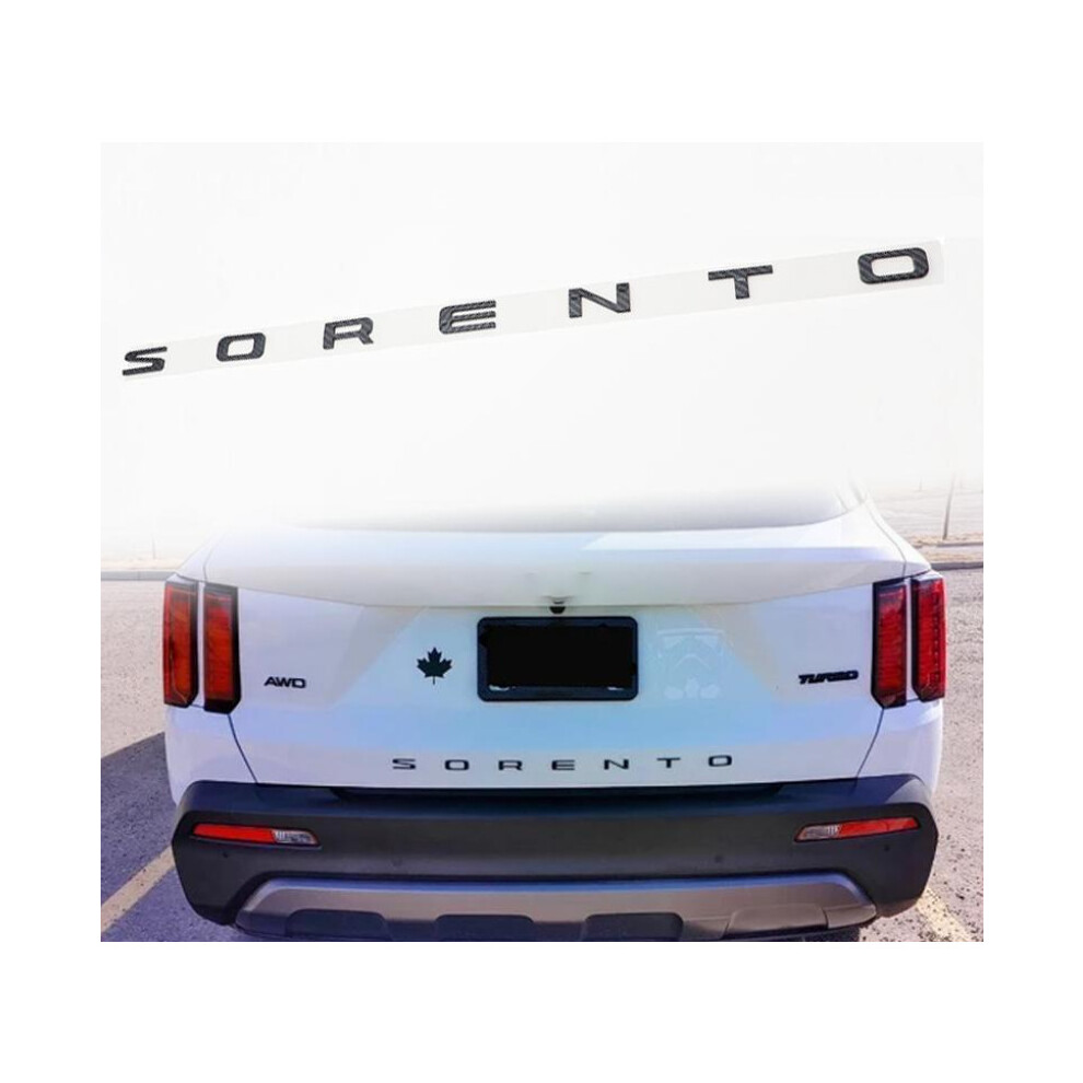 Carbon Fiber Rear Trunk Tailgate Emblem Badge Sticker For 2022-2023 New Sorento 5601103448406