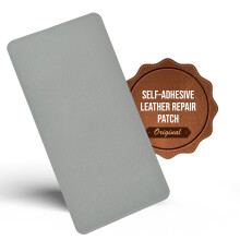 (Light Grey, 20cmx10cm) MastaPlasta Self-Adhesive Premium Leather Repair Patch - Instant Upholstery Quality Patch for Sofas, Car Interiors, Bags