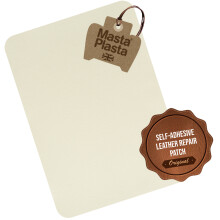 (Ivory) MastaPlasta Self-Adhesive Premium  Leather Repair Patch Instant Upholstery Quality  Patch for Sofas, Car Interiors, Ba