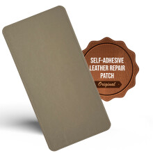 (Beige, 20cmx10cm) MastaPlasta Self-Adhesive Premium Leather Repair Patch - Instant Upholstery Quality Patch for Sofas, Car Interiors, Bags