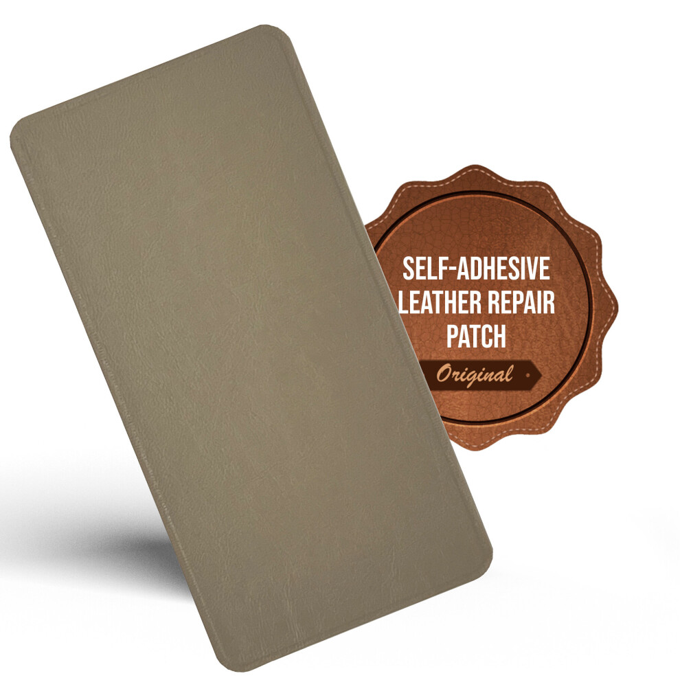 (Beige, 20Cmx10cm) Mastaplasta Self-Adhesive Premium Leather Repair Patch - Instant Upholstery Quality Patch For Sofas, Car Interiors, Bags 5060226483518