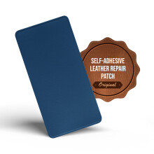 (Blue, 20cmx10cm) MastaPlasta Self-Adhesive Premium Leather Repair Patch - Instant Upholstery Quality Patch for Sofas, Car Interiors, Bags