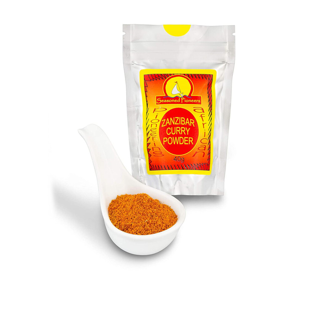 Seasoned Pioneers Zanzibar Curry Powder African Spice Blend 40G Resealable Pouch