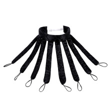 (Black) Heatless Curling Headband Lazy People Elastic Band For Overnight Octopus Stain