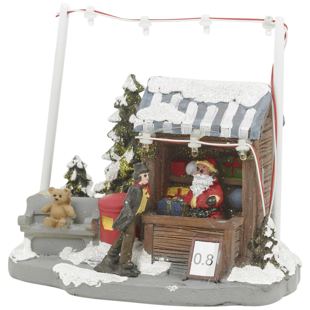 (Santa Post Office) Illuminated Christmas Scene LED Lights Decoration