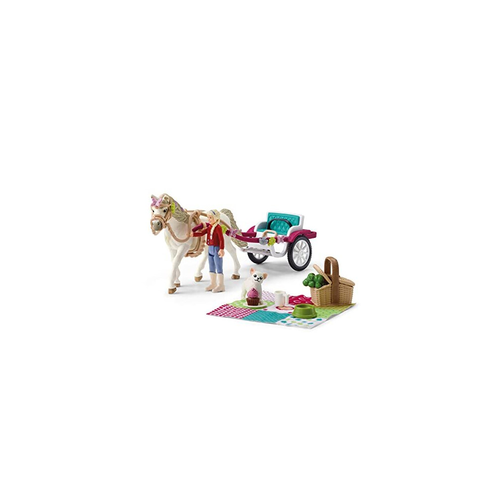 SCHLEICH 42467n Small carriage for the big horse show Horse Club Toy Playset for children aged 5-12 Years