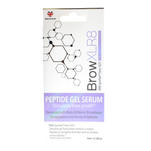 Brow XLR8 Peptide Gel Serum Brow Growth 9ml 2