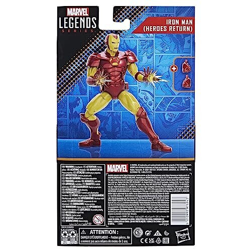 Hasbro Marvel Legends Series Marvel Comics Iron Man (Heroes Return) 6-Inch Action Figures 2