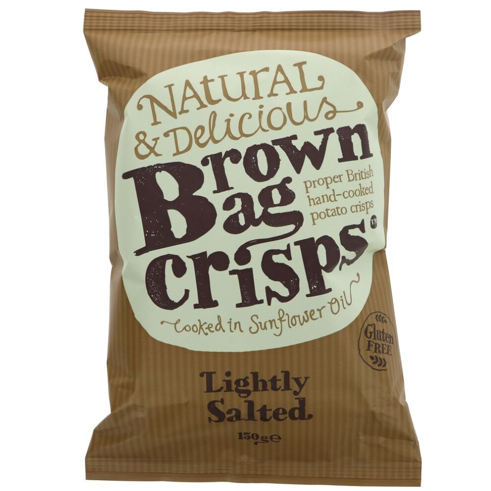 Brown Bag Crisps Lightly Salted -150g ( pack of 10 )