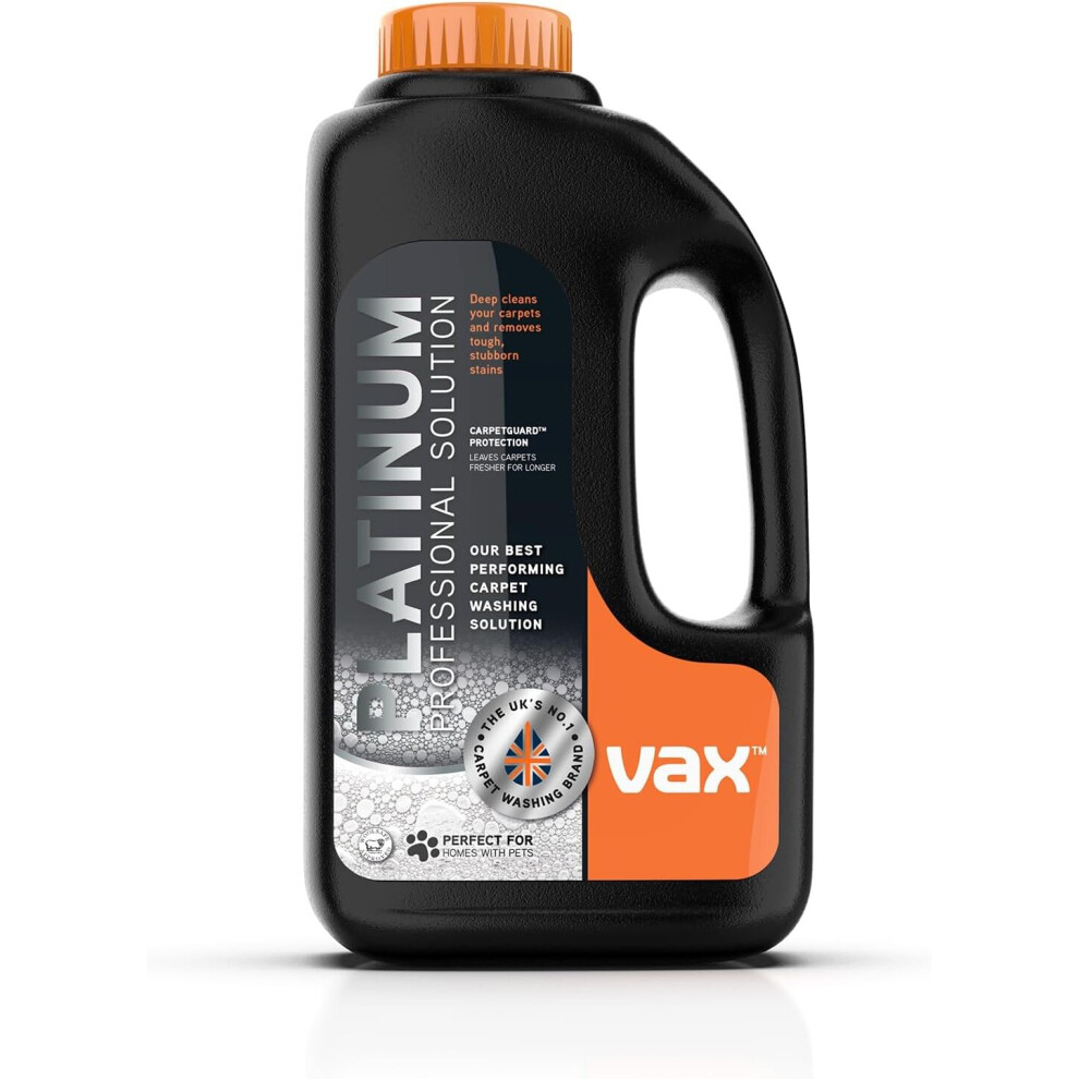 Vax Platinum Professional 1.5 Litre Carpet Cleaner Solution Deep Clean