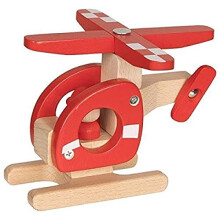 Hélicoptère - GOKI - Pour Enfant à partir de 8 ans - Blanc, Beige et Rouge - Utilisation Extérieure