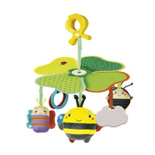 Clementoni 17706 Easy-Peasy Travel Mobile Stroller, Pushchair for Toddlers, Early Years, Infant, New Born Soft Toys Gift, Multicolour